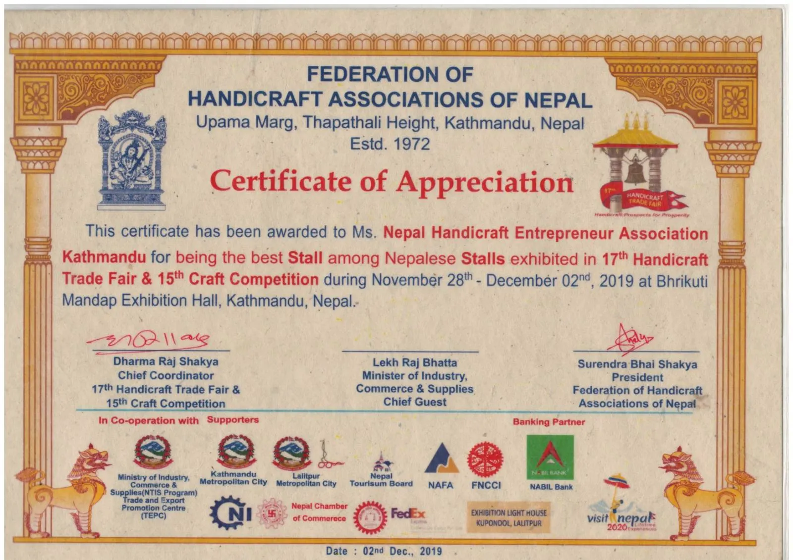 NHEAK award and recognition ceremony photo 3