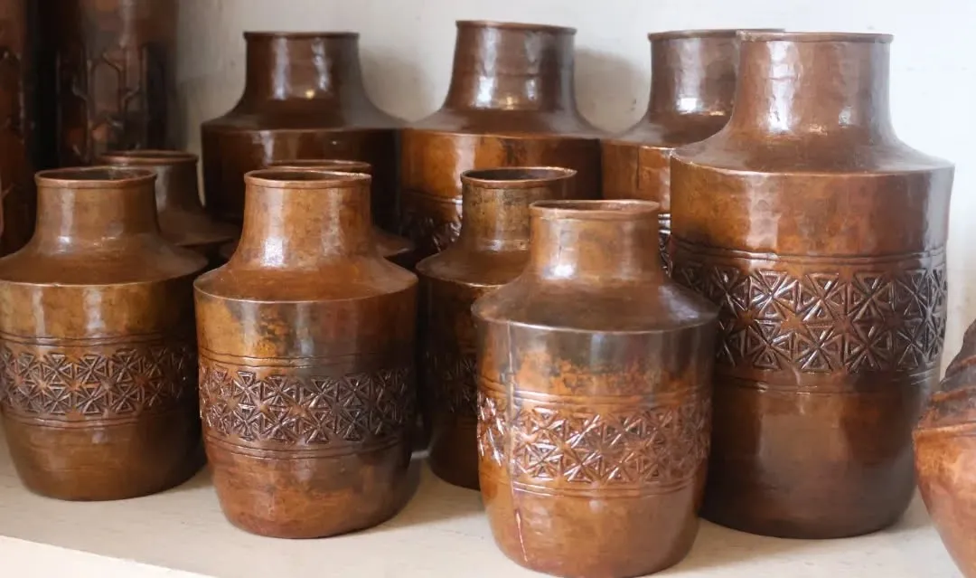 Traditional Nepali brass ware